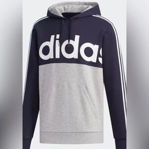 Adidas Essentials Colorblock Legend Ink hoodie.